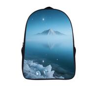 VstaDank Diamond Snow Mountain Reflections Casual Daypack Travel Backpack