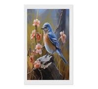 VstaDank Eastern Bluebird Diamond Painting Kits Exquisite DIY Full Round Drill Diamond Dots Painting for Adults Beginner Diamond Photo Paint with Diamond Picture Art Wall Decor 12"x20"