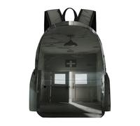 VstaDank End of The Hospital Corridor Travel Laptop Backpack with Multiple Pocket,BookBag-Durable, Lightweigh,Casual Daypack-Adult