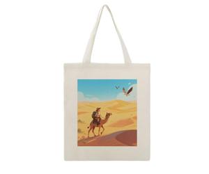 VstaDank Explorer Camel Canvas Tote Bag Shopping Bags Handbag