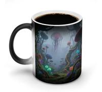 VstaDank Fantasy Jungle Color Changing Cup-11.83 Oz with Handle,Discoloration Mug for Women & Men,Coffee Mugs for Office And Home,Gift