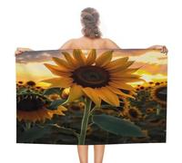 VstaDank Farm Sunflower Beach Towels Super Absorbent Soft Lightweight Towel Large Stylish Swim Pool Towels Quick-Dry Oversize Bath Towel Travel Blankets for Adult Vacation&Gift