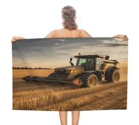VstaDank Farm Tractor Harvest Beach Towels Super Absorbent Soft Lightweight Towel Large Stylish Swim Pool Towels Quick-Dry Oversize Bath Towel Travel Blankets for Adult Vacation&Gift