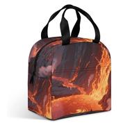 VstaDank Fiery Canyon Lunch Bag Insulation Up,Cooler Bag with Storage Pocket,Lunch Box for Reusable Easy to Fold