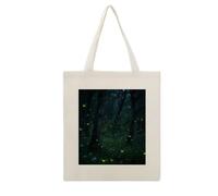 VstaDank Firefly Forest Canvas Tote Bag Shopping Bags Handbag