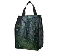 VstaDank Firefly Garden Insulated Lunch Bag for Adults,Cooler Bag-Portable Foldable,Lunch Tote for Delivery And Personal Use