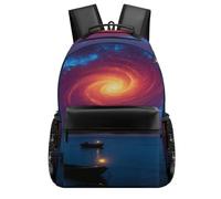 VstaDank Fishing Boat Star Vortex Backpack-Durable,Lightweight,Travel Laptop Backpacks for Adult,Computer Bag for Hiking Outdoor Sports