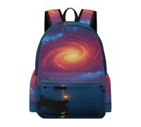 VstaDank Fishing Boat Star Vortex Travel Laptop Backpack with Multiple Pocket,BookBag-Durable, Lightweigh,Casual Daypack-Adult