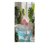 VstaDank Flamingo Whispers Beach Towels Microfiber Absorbent Extra Large Bath Towels Quick Dry Lightweight Thin Pool Towel Soft Swim Travel Towel Beach Accessories for Adult Gift