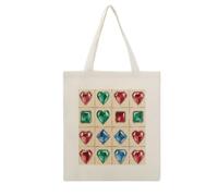 VstaDank Gem Matrix Canvas Tote Bag Shopping Bags Handbag