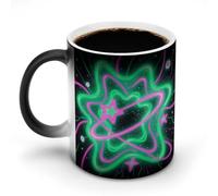 VstaDank Green - Pink Galaxy Mug Heat Sensitive Color Changing Cups 11 Oz Ceramic Discoloration Mugs Funny Camper Mugs Creative Magic Mug Modern Coffee Cup Novelty Water Cup for Men Women
