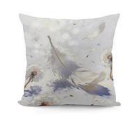 VstaDank Letter of The Wind Pillow Covers Soft Plush Decorative Square Pillow Cover Modern Breathable Pillowcases Pillowcase with Invisible Zipper 18x18 Inches for Sofa Living Room