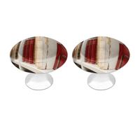 VstaDank Library Bookshelf Book Drawer Pulls Round Cabinet Knobs Modern Stainless Steel Door Handle Sturdy Cabinet Handles Closet Door Pulls Drawer Knobs for Most Furniture Pull 2pcs