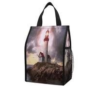 VstaDank Lighthouse Insulated Lunch Bag for Adults,Cooler Bag-Portable Foldable,Lunch Tote for Delivery And Personal Use