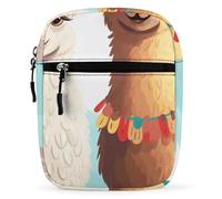 VstaDank Llama Alpaca Crossbody Bag Unisex,Sling Bag with Adjustable Strap And Zip,Shoulder Bags for Work Travel