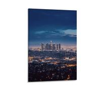 VstaDank Los Angeles Skyline Canvas Wall Art on Canvas Prints Artwork Exquisite Decor Artwork Hang Wall Picture Hangable Decor Painting Picture Printed Poster Art for Home Decor 20x30inch(50x75cm)