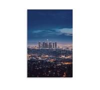 VstaDank Los Angeles Skyline Canvas Wall Art on Canvas Prints Artwork Exquisite Decor Artwork Hang Wall Picture Hangable Decor Painting Picture Printed Poster Art for Home Decor 08x12inch(20x30cm)