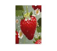 VstaDank Lovely Strawberry Canvas Wall Art on Canvas Prints Artwork Exquisite Decor Artwork Hang Wall Picture Hangable Decor Painting Picture Printed Poster Art for Home Decor 12x18inch(30x45cm)