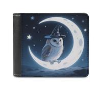 VstaDank Magic Hat Owl PU Leather Wallet Credit Card Holder Extra Capacity Bifold Wallets for Men Women Fashion Wallet