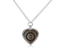VstaDank Mandala Urn Necklace for Ashes Personalized Pet Cremation Jewelry for Ashes Pendant Heart Urn Necklace Memorial Keepsake Jewelry for Pet Dog Cat Ashes Necklace