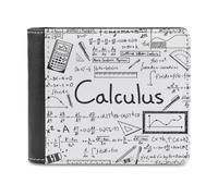 VstaDank Math Geometry G alculus Leather Wallet for Men Bifold Wallet Stylish Slim Front Pocket Wallets Credit Card Holder Cash Purse