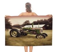VstaDank Old Tractor Photo Farm Beach Towels Super Absorbent Soft Lightweight Towel Large Stylish Swim Pool Towels Quick-Dry Oversize Bath Towel Travel Blankets for Adult Vacation&Gift