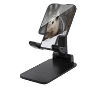VstaDank Opossum in Snow Cell Phone Stand for Desk Adjustable Foldable Phone Holder for 4-13 Inch Smartphones and Tablets,Travel Office Desk Accessories,Black-Style