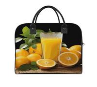 VstaDank Oranges Orange Juice Laptop Bag with Shoulder Strap | Messenger Shoulder Bag Adjustable Lightweight Laptop Briefcase with Large Capacity Handbag Tote Bag Computer Bags for Office