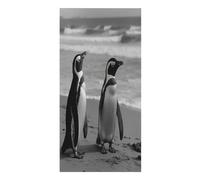 VstaDank Penguin Standing on The Beach Beach Towel Microfiber Oversized Beach Blanket Super Absorbent Soft Pool Bath Towel Sand Free Quick Dry Travel Towels Gifts for Yoga Sports Adults 30" X 61"