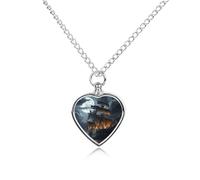 VstaDank Pirate Sailboat Full Moon Urn Necklaces for Ashes Pendant Cat Dog Pet Cremation Jewelry Pet Urn Pendant Heart Shape Memorial Keepsake Pendants Urn Locket for Pets Ashes Necklace&Gift