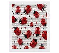 VstaDank Red Ladybug Diamond Painting Kits Square Diamond Art Canvas Round Full Drill Diamonds Dots Paintings DIY Fun Diamonds Pictures Gem Art for Home Wall Decor Gift