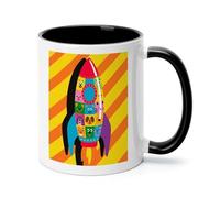 VstaDank Rocket Premium Ceramic Coffee Mugs with Handle, Personalized Modern Coffee Mug, Cute Tea Cup, Exquisite Latte Mug, Gift Idea for Men Women, Office