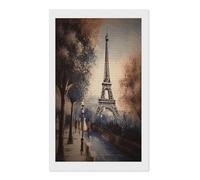 VstaDank Romantic Paris Eiffel Tower Diamond Painting Kits Full Drill for Adults Round Paint with Diamond Pictures Gem Art DIY Personalized Diamonds Art Photo Wall Art for Living Room Decor Gift