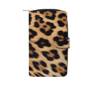 VstaDank Rough Leopard Print Wallet for Women Men Large Capacity Credit Card Holder,Multiple Card Slots Cute Clutch Wallet with Zip Slim PU Leather Long Wallets Bifold Travel Wallets