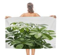 VstaDank Tea Green Bath Towel Stylish Double-Faced Pile Travel Towel Soft Absorbent Beach Towel for Pool Swim Sports Camping Adults Gift 51X31 Inch