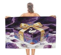 VstaDank The Dream Box Under The Starry Veil Bath Towel Stylish Double-Faced Pile Travel Towel Soft Absorbent Beach Towel for Pool Swim Sports Camping Adults Gift 51X31 Inch