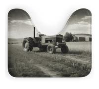 VstaDank Tractor Agriculture Tranquil Toilet Rugs U-Shaped Absorbent Contour Bathroom Rugs for Toilet Non Slip Toilet Floor Mat Fashion Bath Mat Soft Coral Velvet Contour Rug for Bathroom Floor