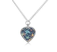VstaDank Turtle Octopus Pattern Ocean Theme Urn Necklace for Ashes Personalized Pet Cremation Jewelry for Ashes Pendant Heart Urn Necklace Memorial Keepsake Jewelry for Pet Dog Cat Ashes Necklace