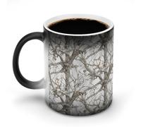 VstaDank White Tree Camo Mug Ceramic Coffee Mugs Magic Color Changing Heat Sensitive Cups Large Capacity Funny Art Cup 16 OZ for Halloween Christmas Birthday Mom Friends