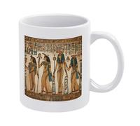 VstaDank Women in Ancient Egypt Coffee Mug Ceramic Camper Mugs Funny Coffee Cup with Handle Tazas Para Sublimacion Novelty Tea Mug Cups Idea Gift for Men Women Office Work 11oz
