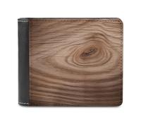 VstaDank Wood Grain Wallet PU Leather Wallet Credit Card Holder Extra Capacity Bifold Wallets for Men Women Fashion Wallets
