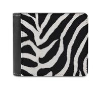 VstaDank Zebra Animal Wallet Extra Capacity Bifold Wallet Slim Leather Wallets Credit Card Holder Coin Purse for Men