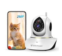 VSTARCAM 1080P Cat Camera, 2.4G WiFi Interactive Cat/Pet Camera with Phone App, IR Night Vision, Motion Detection, 2-Way Audio, Pet & Dog Monitor, 24/7 SD & Cloud Storage