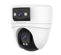 VSTARCAM 6MP Dual Lens Indoor Camera Wireless, 2.4G/5G WiFi Dual-Band with 360° PTZ & AI Auto Tracking, Color Night Vision, Two-Way Audio, Baby Monitor Pet Camera for 24/7 Home Security, Ceiling Mount
