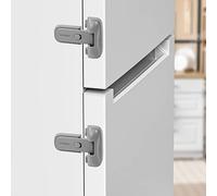 VSTM Fridge Lock for Kids and Toddlers, Child Proof Refrigerator Lock, Baby Safety Freezer Latch Lock Apply to Max 1"(25mm) Sealing Strip, Automatically Lock While Closing The Door(1pc, Grey)