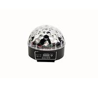VStoy Super Beautiful LED RGB Crystal Magic Effect Ball Light with Remote Control,DMX 512 Automatic Strobe Lamp,Sound Activated Disco DJ Stage Lighting Play for KTV Christmas Party