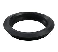 Vsttar 1 Pack 4" Flexible Tank Adapter (Bulkhead), Flexible Pipe-to-Tank Seal - Black Rubber Adapter