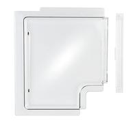 Vsttar Clear Plexiglass 4701-00 Screen Door Slide, Slide Panel and 4700-00 Stopper for RV Screen Door, Medium, Compatible with Dexter RH (Right Hand) Series 5050 Radius Corner Upgraded Screen Door