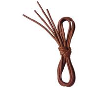VSUDO 100 cm Waxed Reddish Brown Shoe Laces, 2.5mm Thin Round Maroon Laces for Oxford Brogues Derby or Blucher Dress Formal Shoe, Russet Shoelaces for Women or Men (1 Pair-Red Brown-100cm)