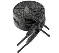 VSUDO 100cm Length Flat Dark Grey Trainers Shoelace, 8mm Wide Shoe Laces for Sneakers, Premium Trainer Shoe Strings, Replacements Athletic Sport Shoelaces for Women or Men (1Pair-Dark Grey-100cm)